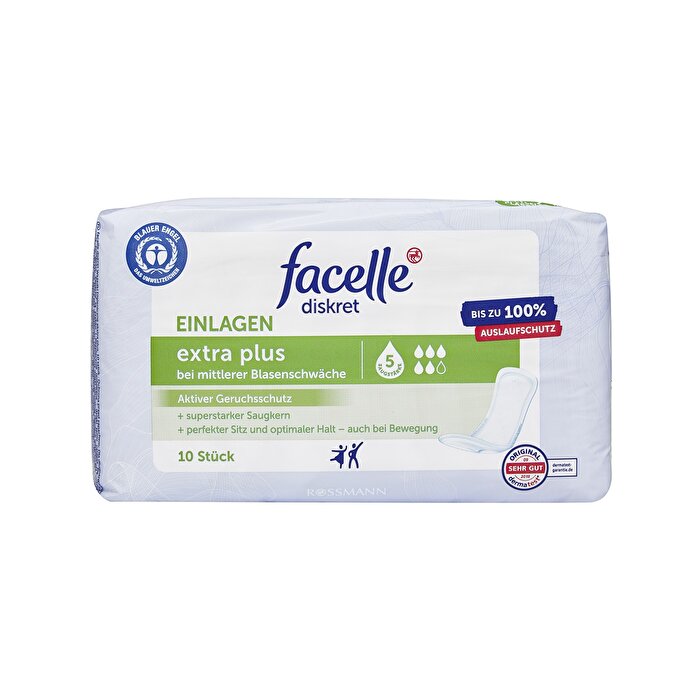 Compresas para incontinencia Facelle Discrete Extra Plus, 10 unidades