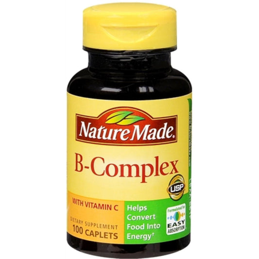 Nature Made B-Complex with Vitamin C, Immune & Energy Support, 100 Tablets Vitamins & Supplements Pasteur Pharmacy