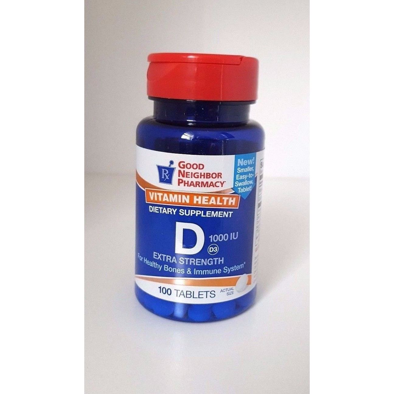 Good Neighbor Pharmacy GNP Vitamin D3 1000IU 100 Tabs Vitamins & Supplements Pasteur Pharmacy