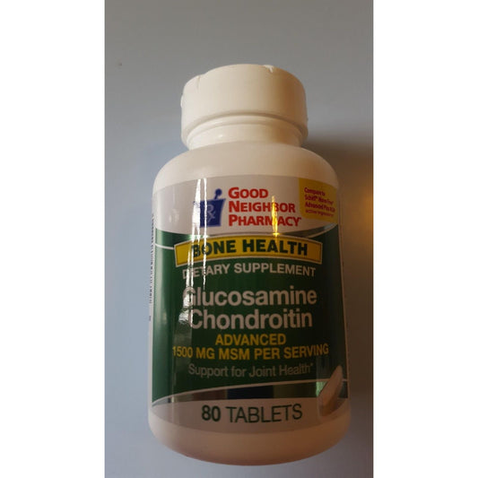 Good Neighbor Pharmacy GNP Glucosamine Chondroitin Advanced + MSM 80 Tabs Fitness & Nutrition Pasteur Pharmacy