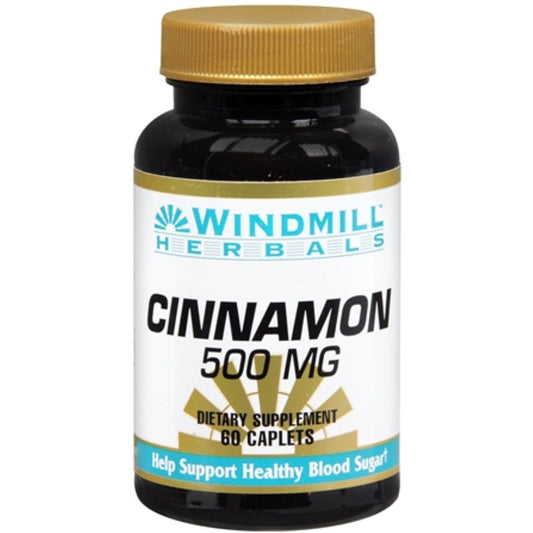 Windmill Cinnamon 500 mg Dietary Supplement Caplets - 60 Count Vitamins & Supplements Pasteur Pharmacy