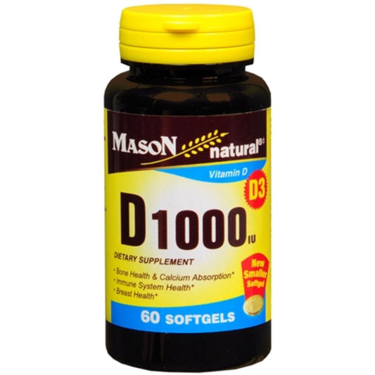Mason Natural® Vitamin D3 1000 IU (25 mcg) Vitamins & Supplements Pasteur Pharmacy