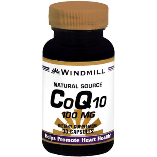Windmill Co-Enzyme Q-10 100 Mg Capsules Vitamins & Supplements Pasteur Pharmacy