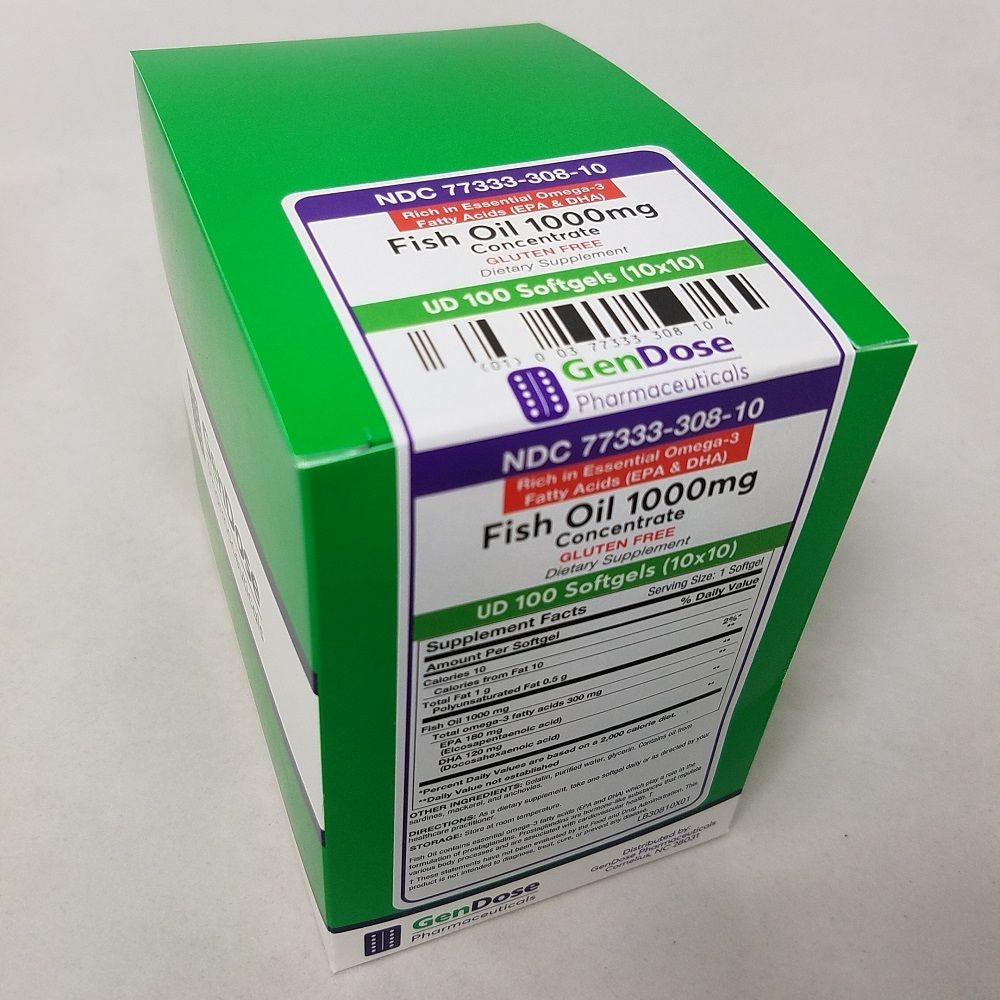 Gendose Gedore De Aceite De Pescado En Cápsulas, 1000mg, 100ct Pasteur Pharmacy