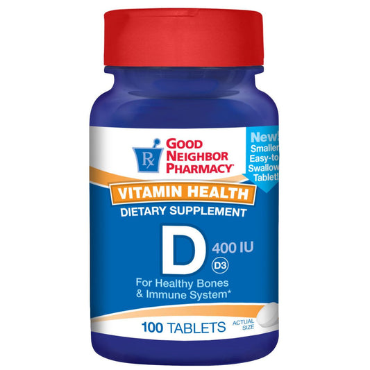 GNP Vit D 400 Iu Tab 100 Vitamins & Supplements Pasteur Pharmacy