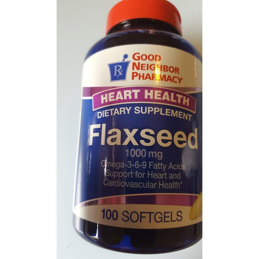 Good Neighbor Pharmacy GNP Flaxseed 1000 Mg 100 Softgels Fitness & Nutrition Pasteur Pharmacy