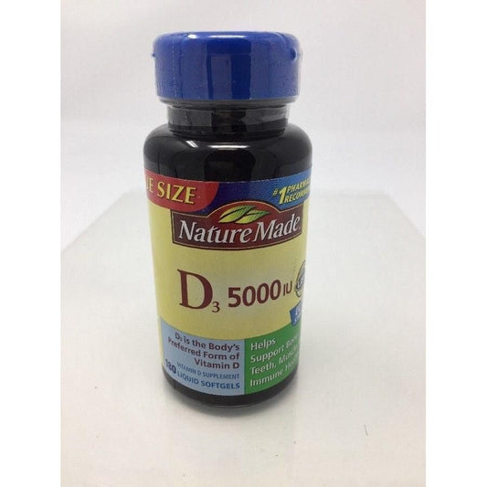 AvKARE Nature Made Ultra Strength Vitamin D3 Softgels 5000 IU Vitamins & Supplements Pasteur Pharmacy
