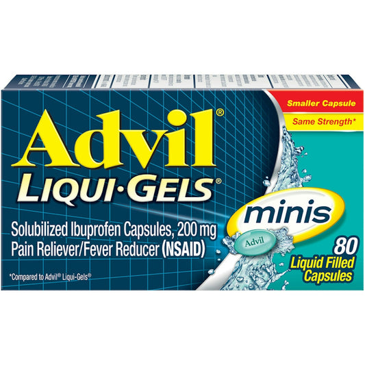 Advil Liqui-Gels Minis Pain And Fever Liquid Capsules, 200 Mg Ibuprofen Health & Beauty Pasteur Pharmacy