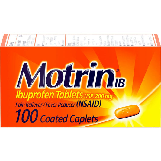 Motrin IB 200Mg Caplets 100Ct Health & Beauty Pasteur Pharmacy