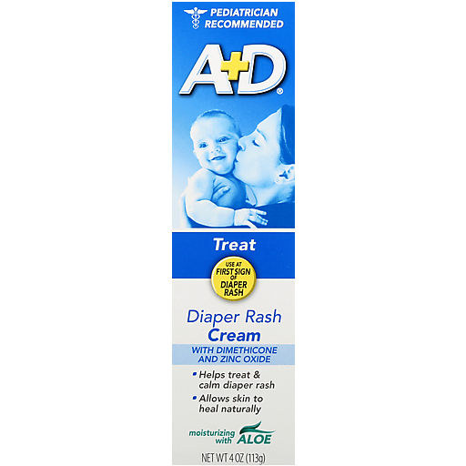 Crème pour érythème fessier A+D, boîte de 4 oz