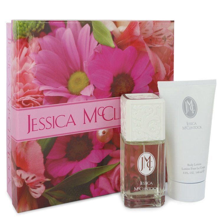 JESSICA Mc CLINTOCK by Jessica McClintock Gift Set -- 3.4 oz Eau De Parfum Spray + 5 oz Body Lotion (Women) Jessica McClintock Jessica McClintock