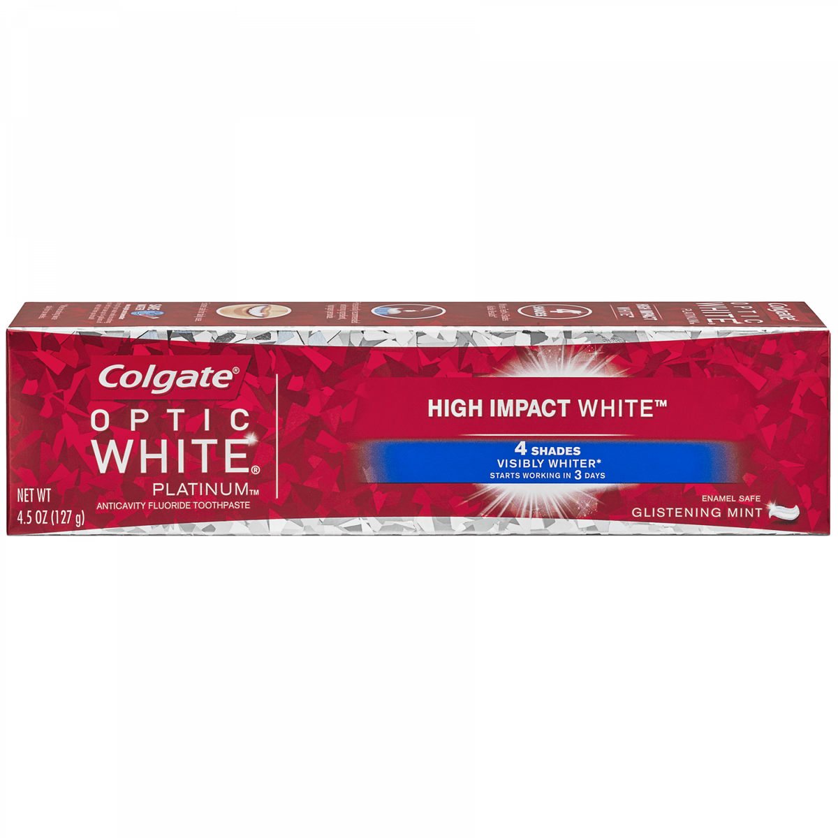 Colgate Optic White Platinum High-Impact Toothpaste 4.50 Oz