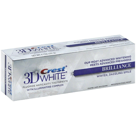 Crest Toothpaste, Anticavity, Fluoride, Vibrant Peppermint, Brilliance - 0.85 Ounce Toothpaste Pasteur Pharmacy