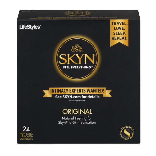 SKYN Original Non-Latex Condoms, Natural Feel Polyisoprene, 24 Count Condoms Pasteur Pharmacy