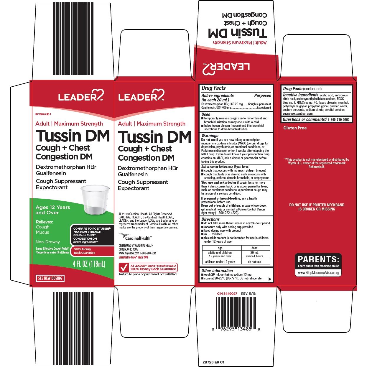 Ldr Tussin Dm Lq 237Ml Rsp Medicine & Drugs Pasteur Pharmacy