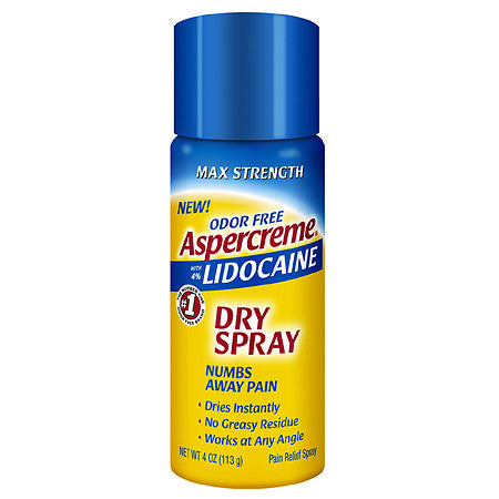 Aspercreme Spray 4% Lidocaine Odor Free 4 oz Health Care Pasteur Pharmacy