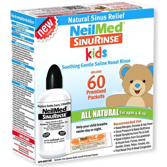 NeilMed Sinus Rinse Kit Pediatric - 60 Premixed Packets Health Care Pasteur Pharmacy