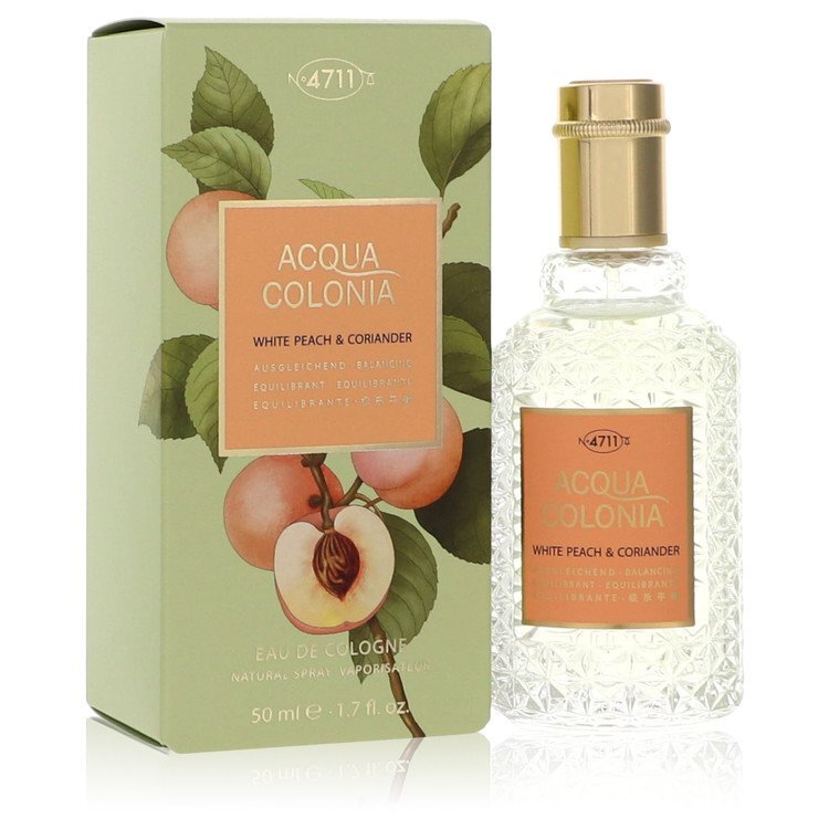 4711 Acqua Colonia White Peach & Coriander Eau de Cologne Spray 1.7 oz for Unisex 4711 4711