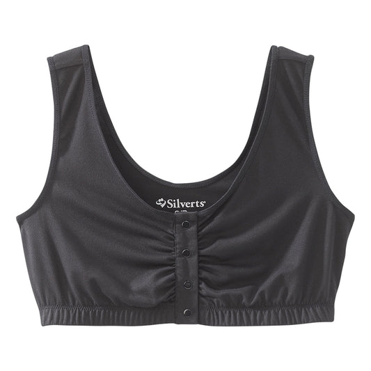 Silverts Adaptive Front Closure Bra - Black, 2X-Large Bras Pasteur Pharmacy