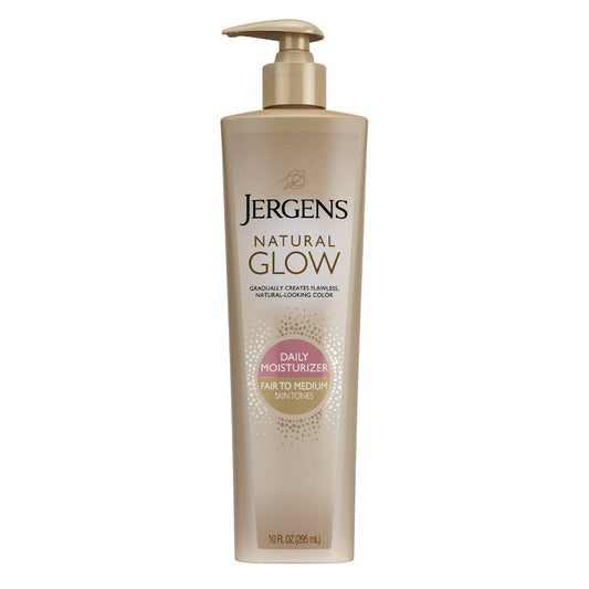 Jergens Natural Glow Daily Moisturizer, Fair To Medium Skin Tones 10 Oz Lotion & Moisturizer Pasteur Pharmacy