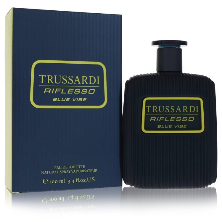 Trussardi Riflesso Blue Vibe by Trussardi Eau De Toilette Spray 3.4 oz (Men) Trussardi Trussardi