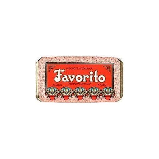 Claus Porto Favorito Red Poppy Mini Soap 1.7 Oz Mini Soap Pasteur Pharmacy