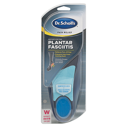 Dr. Scholl's Women's Pain Relief Orthotics Size 6 To 10, 1 PR, For Plantar Fasciitis Personal Care Pasteur Pharmacy
