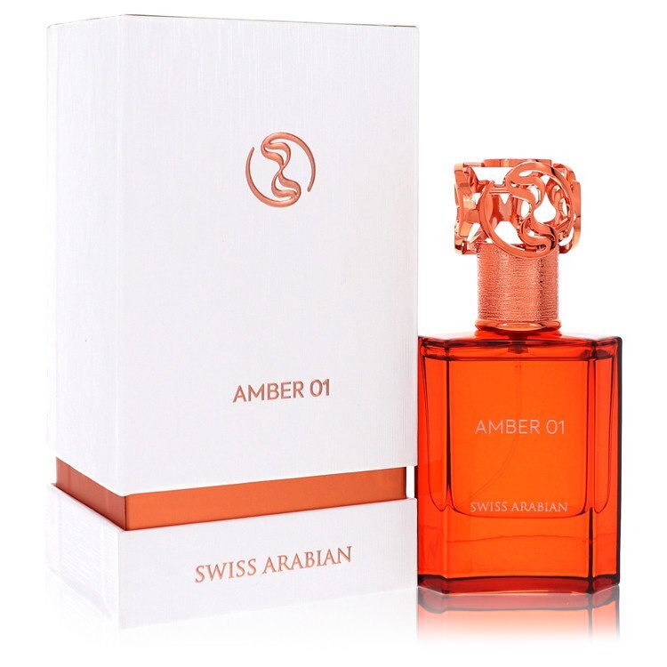 Swiss Arabian Amber 01 by Swiss Arabian Eau De Parfum Spray (Unisex) 1.7 oz (Men) Swiss Arabian Swiss Arabian
