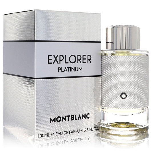 Montblanc Explorer Platinum by Mont Blanc Eau De Parfum Spray 3.4 oz (Men) Mont Blanc Mont Blanc