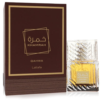 Lattafa Khamrah Qahwa by Lattafa Eau De Parfum Spray (Unisex) 3.4 oz (Men) Lattafa Lattafa
