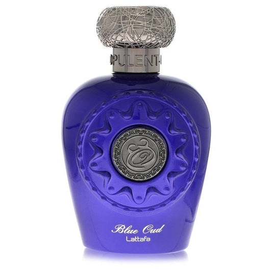 Lattafa Blue Oud by Lattafa Eau De Parfum Spray (Unisex Unboxed) 3.4 oz (Men)
