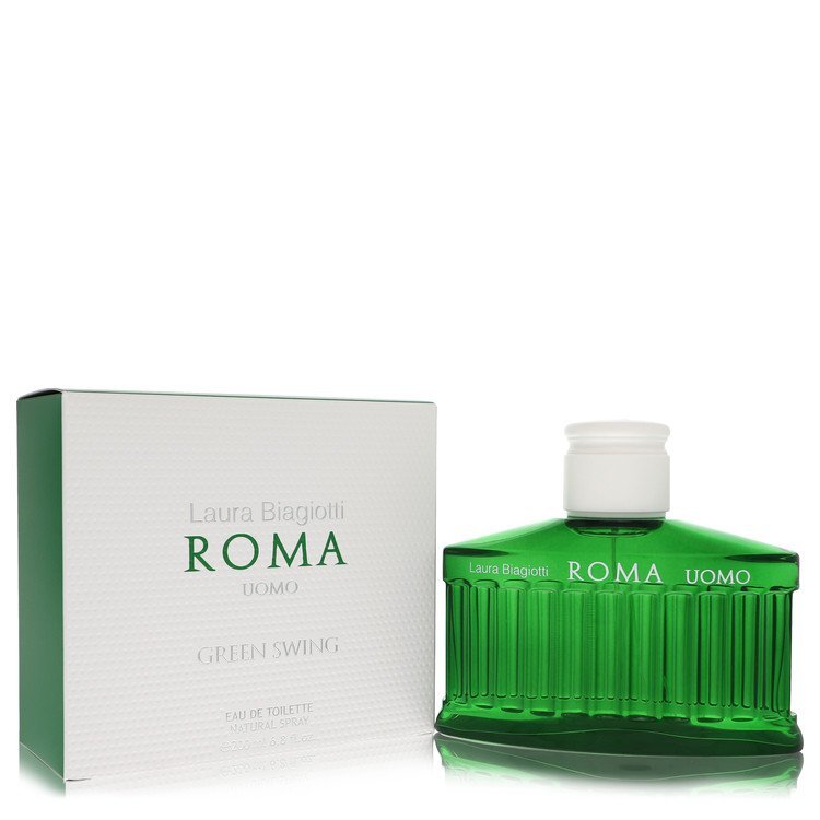 Roma Uomo Green Swing by Laura Biagiotti Eau De Toilette Spray 6.8 oz (Men) Laura Biagiotti Laura Biagiotti