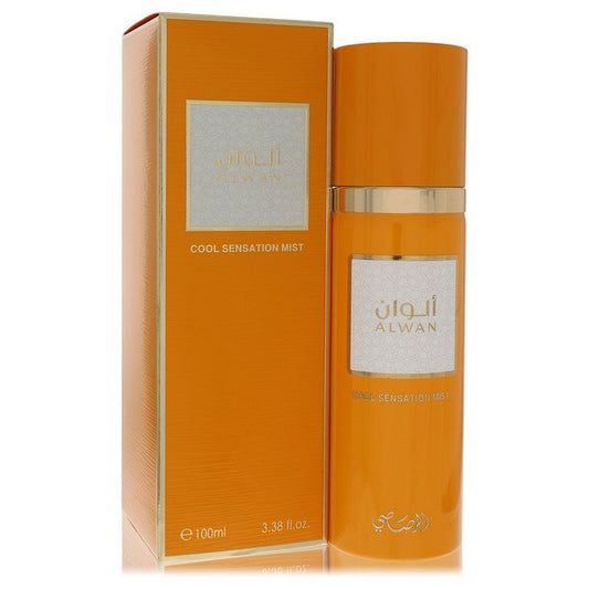 Rasasi Alwan by Rasasi Cool Sensation Mist (Unisex) 3.38 oz (Men) Rasasi Rasasi