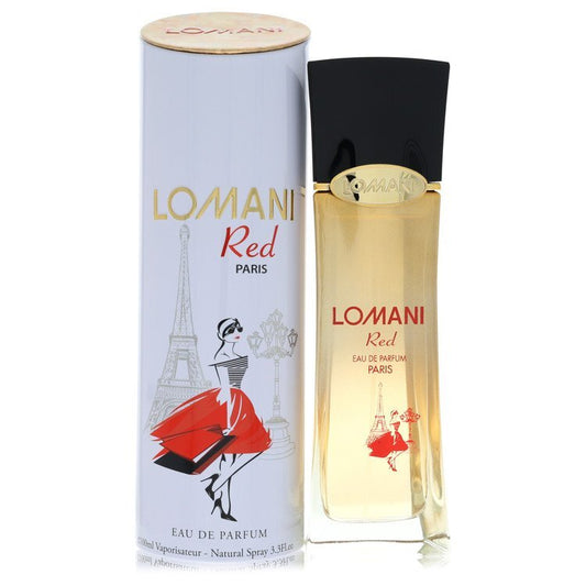 Lomani Red by Lomani Eau De Parfum Spray 3.3 oz (Women)