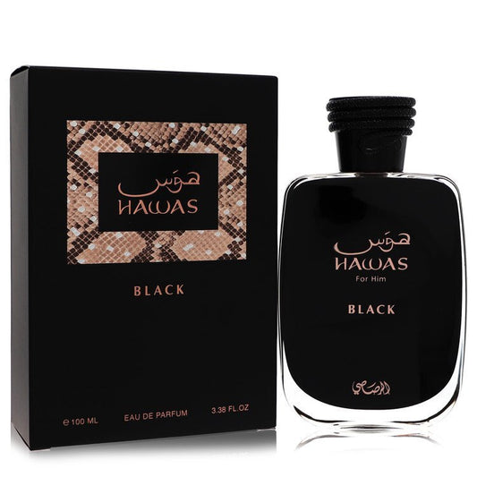 Hawas Black by Rasasi Eau De Parfum Spray 3.3 oz (Men) Rasasi Rasasi