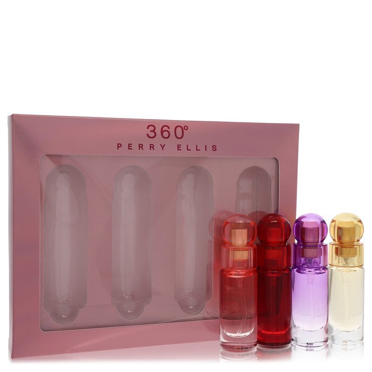 perry ellis 360 by Perry Ellis Gift Set -- .25 oz EDP Spray Perry Ellis 360 Coral +.25 oz EDT Spray Perry Ellis 360 + .25 oz EDP Spray Perry Ellis 360 Purple + .25 oz EDP Perry Ellis 360 Red (Women) Perry Ellis Perry Ellis