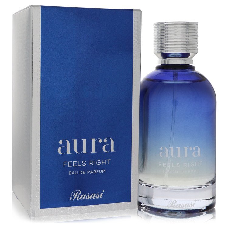 Rasasi Aura Feels Right by Rasasi Eau De Parfum Spray (Unisex) 3.3 oz (Men) Rasasi Rasasi