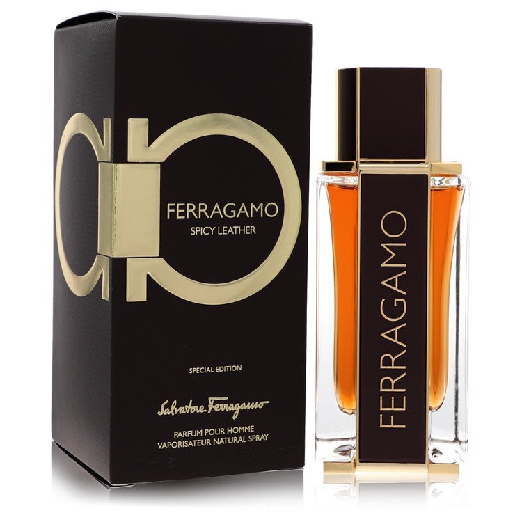Salvatore Ferragamo Spicy Leather by Salvatore Ferragamo Eau De Parfum Spray 3.4 oz (Men) Salvatore Ferragamo Salvatore Ferragamo