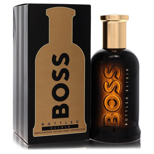 Boss Bottled Elixir by Hugo Boss Parfum Intense Spray (Unboxed) 3.4 oz (Men)