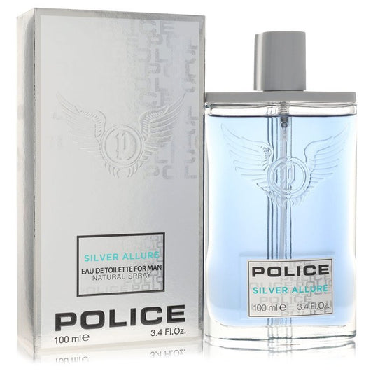 Police Contemporary Silver Allure by Police Colognes Eau De Toilette Spray 3.4 oz (Men) Police Colognes Police Colognes