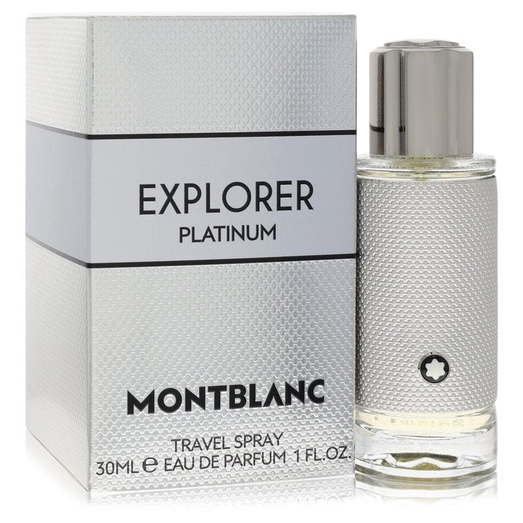 Montblanc Explorer Platinum by Mont Blanc Eau De Parfum Spray 1.0 oz (Men) Mont Blanc Mont Blanc