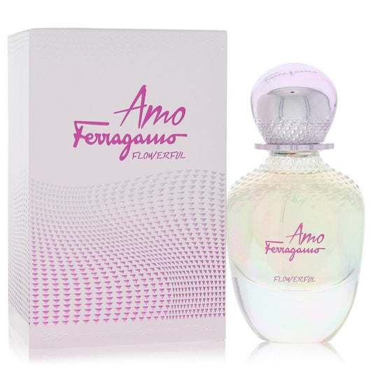 Amo Ferragamo Flowerful by Salvatore Ferragamo Eau De Toilette Spray 1.7 oz (Women) Salvatore Ferragamo Salvatore Ferragamo