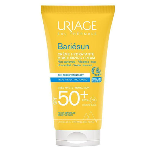 Uriage Bariesun Fragrance-Free Sunscreen Cream SPF 50+ - Moisturizing, Non-Comedogenic Sun Protection