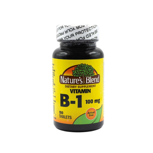 Nature Blends Vitamin B-1 TB 100 mg, 100 Tablets Vitamins & Supplements Pasteur Pharmacy