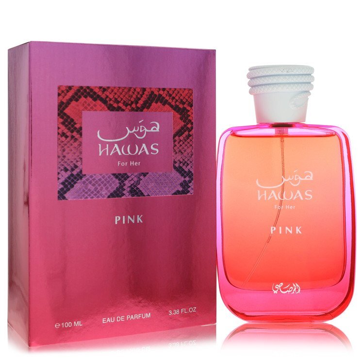 Hawas Pink by Rasasi Eau De Parfum Spray 3.38 oz (Women) Rasasi Rasasi