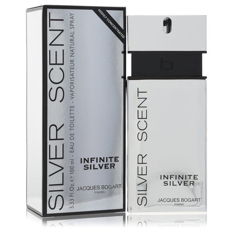 Silver Scent Infinite Silver by Jacques Bogart Eau De Toilette Spray 3.3 oz (Men) Jacques Bogart Jacques Bogart
