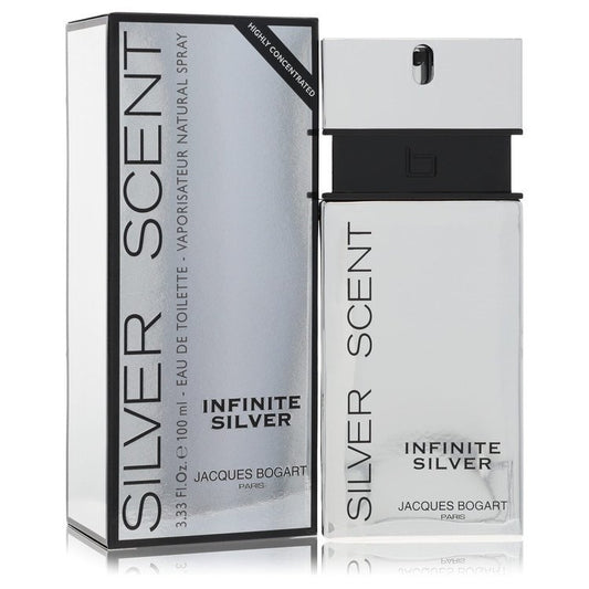 Silver Scent Infinite Silver by Jacques Bogart Eau De Toilette Spray 3.3 oz (Men) Jacques Bogart Jacques Bogart