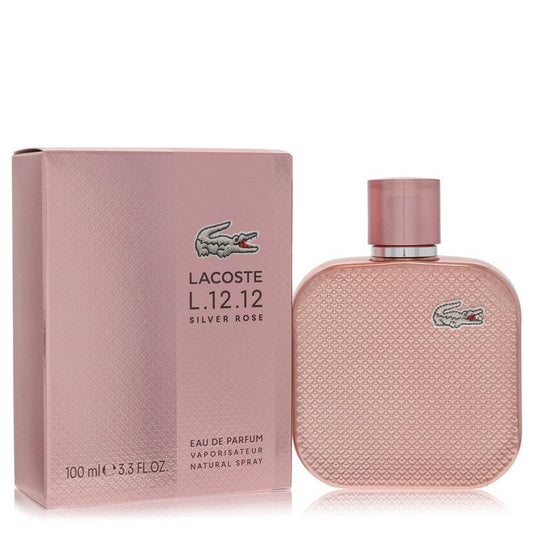 Lacoste Eau De Lacoste L.12.12 Silver Pink by Lacoste Eau De Parfum Spray 3.3 oz (Women) Lacoste Lacoste