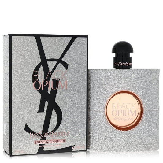 Black Opium Glitter by Yves Saint Laurent Eau De Parfum Spray 3 oz (Women) Yves Saint Laurent Yves Saint Laurent