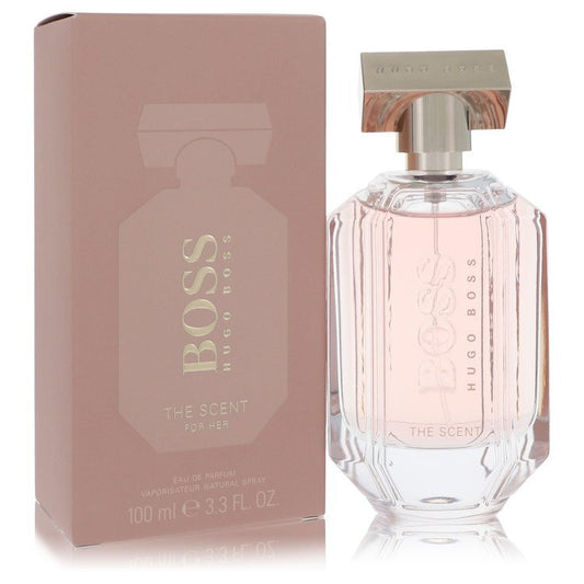 Boss The Scent by Hugo Boss Eau De Parfum Refillable Spray 3.3 oz (Women)